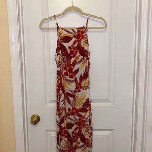 Red Floral Maxi Dress